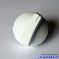Ручка крана "FLAMA" 1465, 1467 с газ .конт. c 2015г, на ТУП, кор. ножка, белая (GN442.26.022-01)