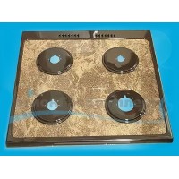 Стол плиты "GEFEST" 1500-00 К19 9600*600 мм) коричневый мрамор, для горелок SOMIPRESS (1500.06.0.000-08)