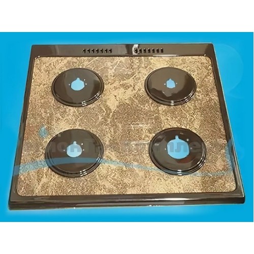 Стол плиты "GEFEST" 1500-00 К19 коричневый мрамор, для горелок SOMIPRESS (1500.06.0.000-08)